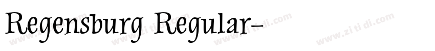 Regensburg Regular字体转换